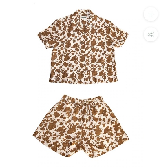 Holiday The Label pajama set in Cowhide - Picture 2 of 6